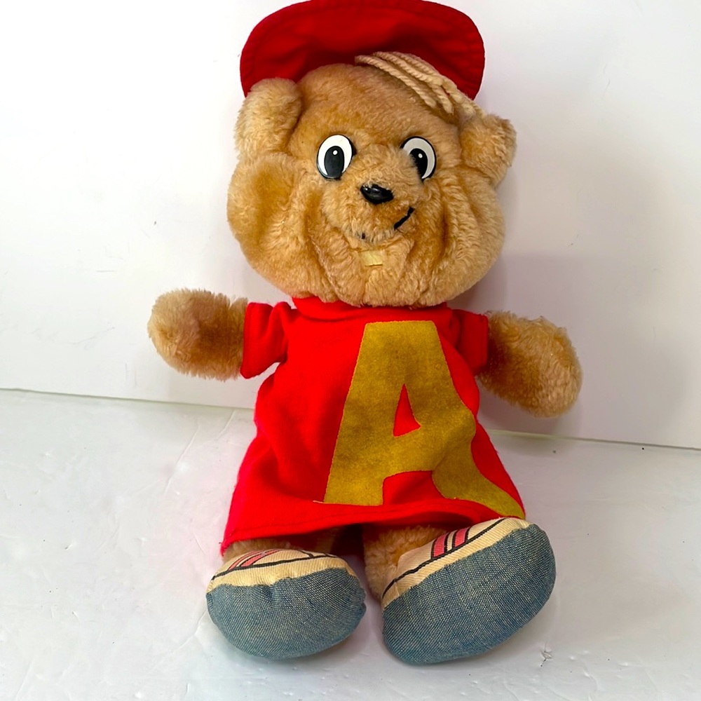 Vintage 1983 Alvin Plush Stuffed Animal CBS Toys 11”
